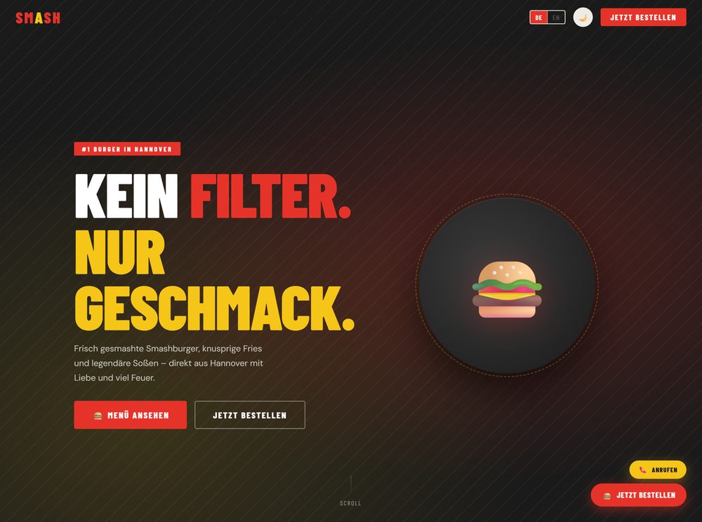 Smash Burger website